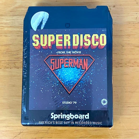 Studio 1979 Super Disco From The Movie Superman Vintage 8 Track Tape Sealed - Picture 1 of 2